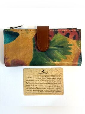 Patricia Nash Nazari Watercolor Butterfly Leather Wallet